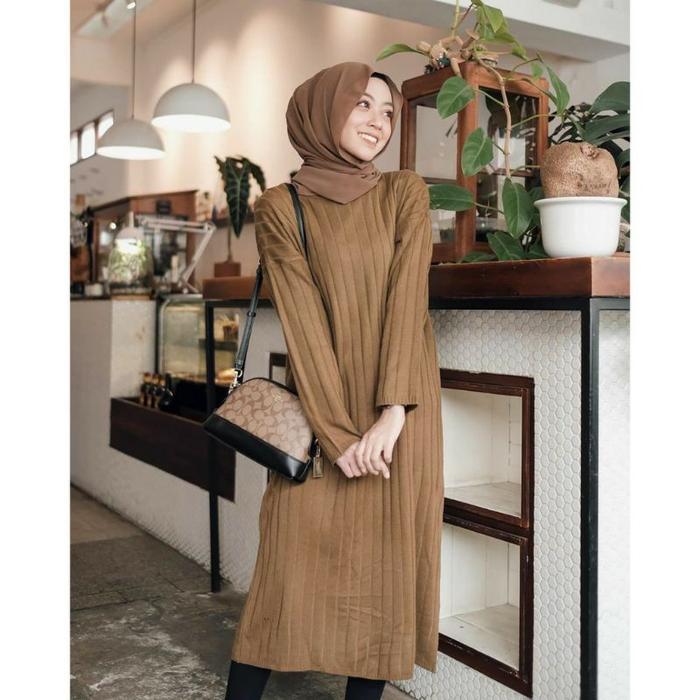 long tunik wanita polos rajut tunik cewek polos tunik polos cewek atasan rajut wanita tunik cewek ra