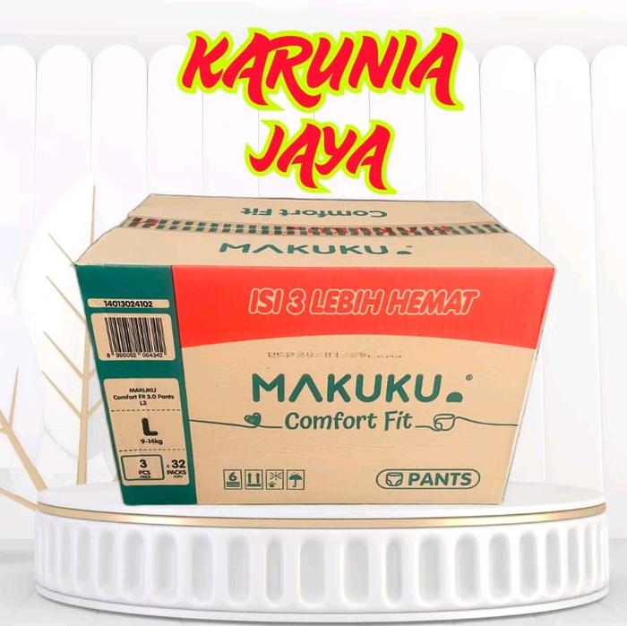 MAKUKU COMFORT FIT PANTS (L) 1 KARTON 9-14KG