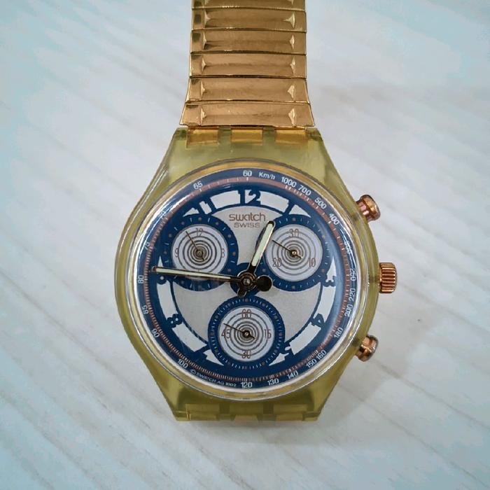 JAM SWATCH CHRONOGRAPH QUARTZ AG-1992 SWISS MEN'S VINTAGE