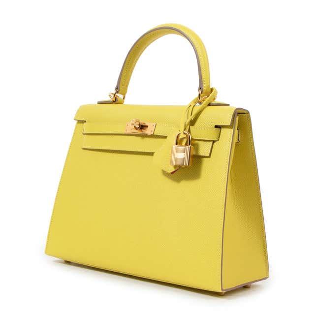 Tas 26Hermes Kelly26 Warna Kuning Premium Selempang Wanita
