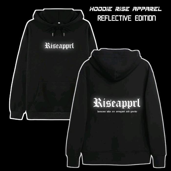 Hoodie Reflective Rise Apparel | Hoodie Distro | Hoodie Menyala | Hoodie Reflective