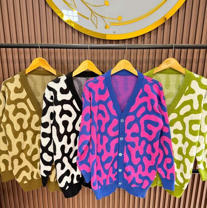 MIURA KNITWEAR / CARDIGAN RAJUT PREMIUM / SWEATER RAJUT Lembut Motif Tebal Casual Kancing Wanita Pan
