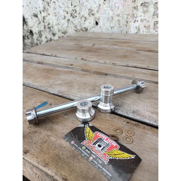 boshing gearbox velg Scoopy donat ring 12 upgrade velg set as (bosing + as roda depan )