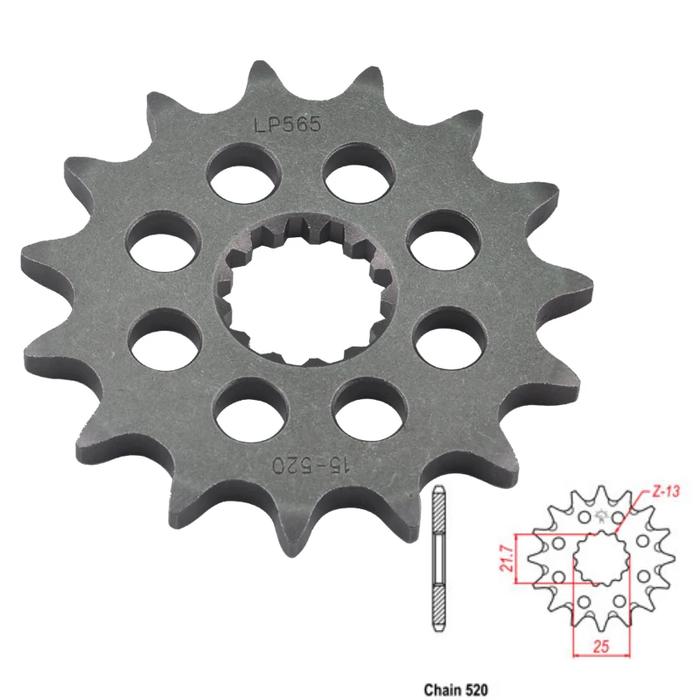 520 Motorcycle Front Sprocket For Yamaha TZR250 TZR250R 1987-1994