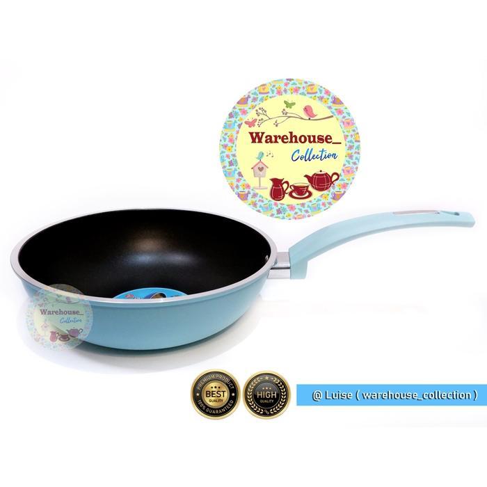 SUPRA MINI WOK PAN 22 CM/24 CM SEMICAST PASTEL/panci teflon anti lengket / Wajan Teflon Penggorengan