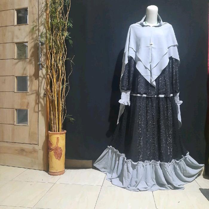 Gamis set syar'i original syafeera