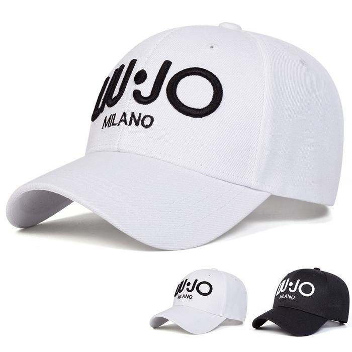 Unisex LIU JO MILANO Letter Embroidery Baseball Caps Spring Autumn Outdoor Sunscreen Hat Adjustable 