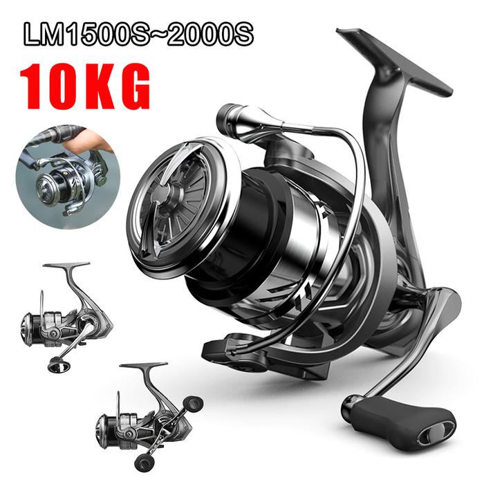 Lightweight Spinning Reel 10KG Max Drag Shallow Spool Single/Double