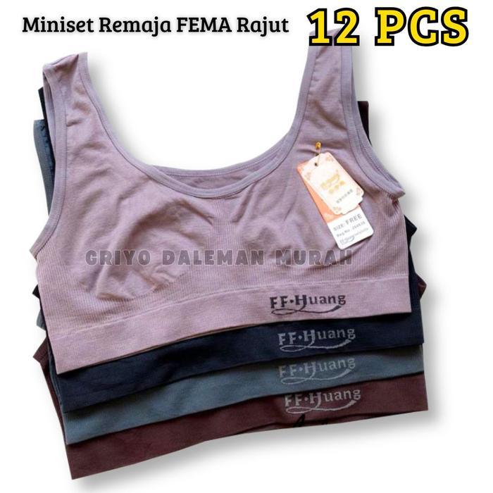 PREMIUM 1 LUSIN BH RAJUT MINISET WARNA RANDOM XISIMEI