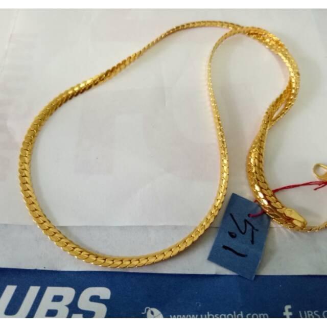 Kalung Emas 5gram Panjang 60cm anti luntur dan karat ada nota dari toko