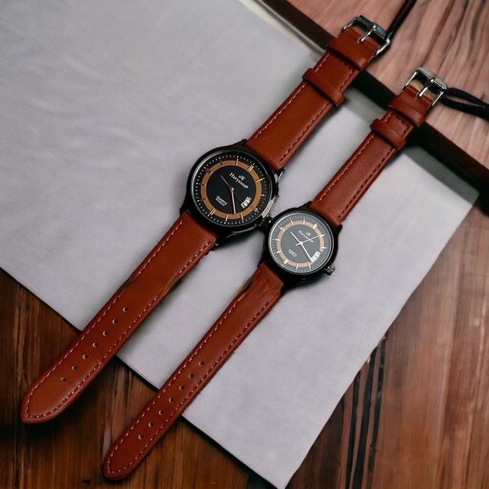 Jam tangan couple haryxson TGL AKTIF kulit original anti air