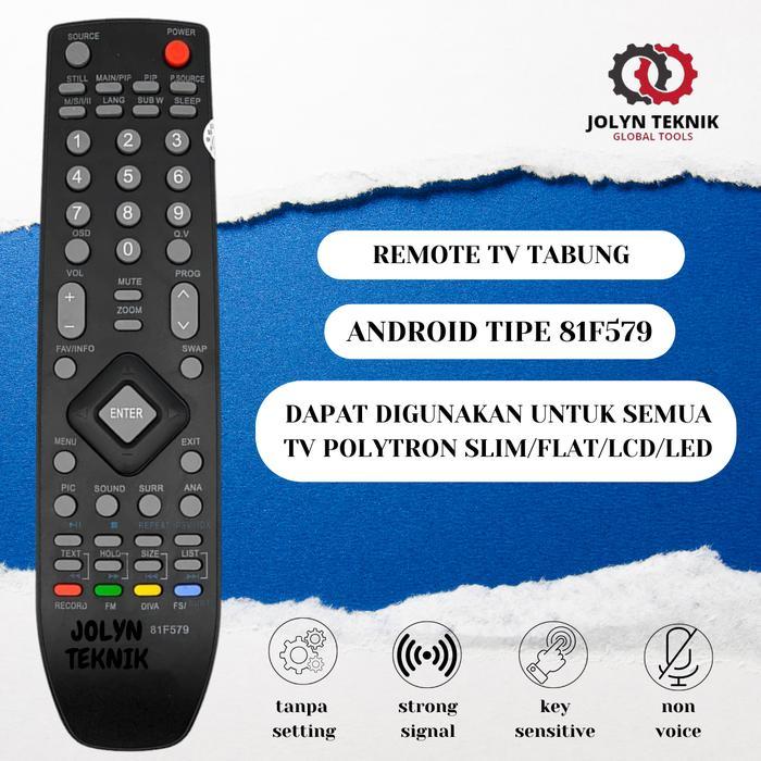 REMOTE POLYTRON TV LCD LED TABUNG FLAT 81F579