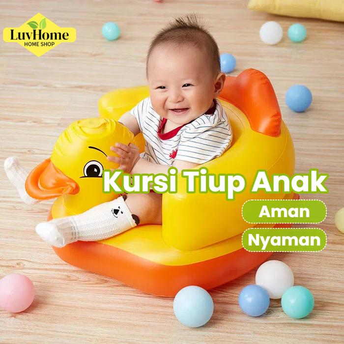 Sofa Bayi Belajar Sofa Tiup Kursi Pompa Bayi Kursi Makan Bayi Belajar Duduk Makan Main Dan Mandi Coc