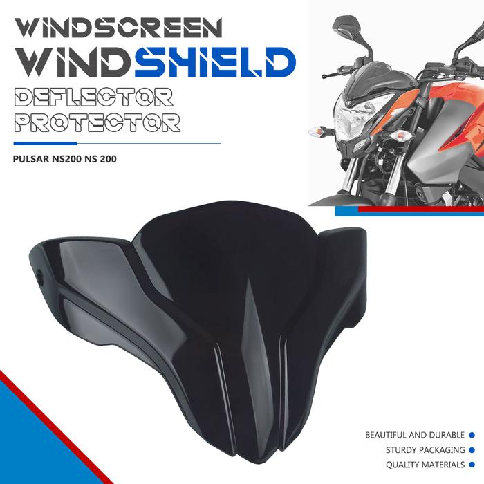 For BAJAJ Pulsar NS200 NS 200 RS 200 AS Motorcycle Windshield