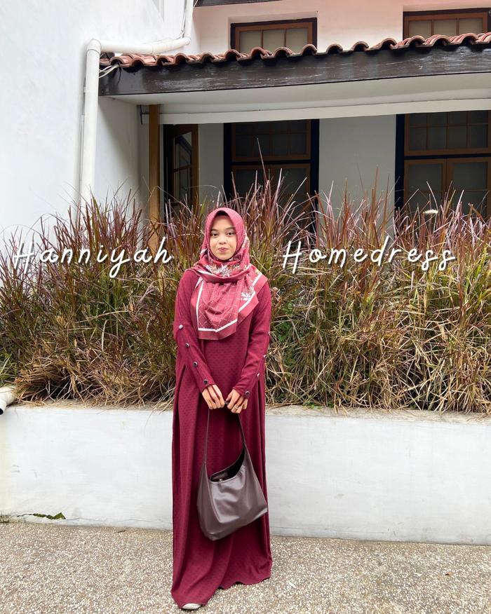 HANNIYAH DRESS - DRESS CRINKLE - HOMEDRESS - GAMIS POLOS - GAMIS CRINKLE - GAMIS SIMPLE - GAMIS HOME