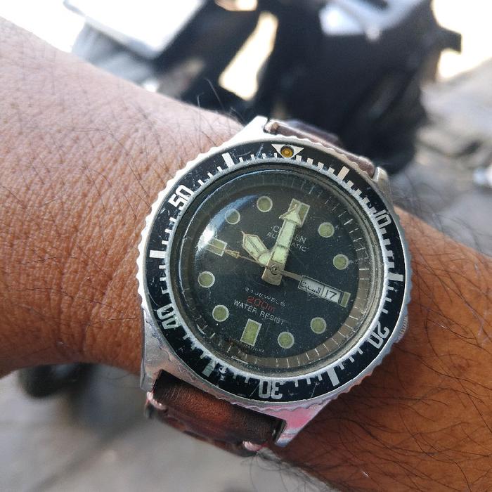 jam citizen diver otomatis vintage