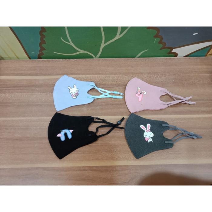 Masker Kain Anak Scuba Korea Import, Masker Scuba Sensi, Masker anak