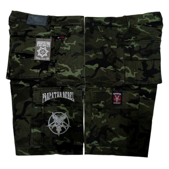 Celana Cargo Pendek Army | Cargo Pendek Loreng PRAPATAN REBEL