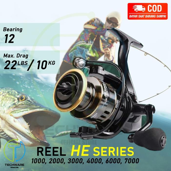 new - reel pancing he1000 - 7000 10 kg/ reel murah kuat power/ reel pancing laut tarikan pancing met