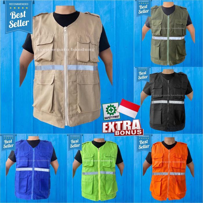 [Cod] Rompi Safety Pekerja Proyek - Rompi Keamanan K3 - Rompi Murah Tbk