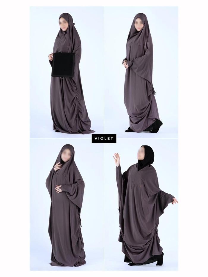Premium Prayer Mat - Mukena Premium Silk Polyster (Polos) - Mukena Terusan - Mukena Multifungsi - Mu
