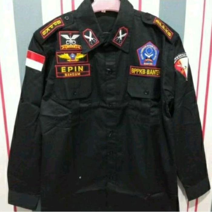 ready stok Kemeja BPPKB Banten full bordir lengan panjang baju BPPKB Banten seragam BPPKB Banten Pdh