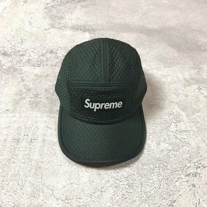 Supreme Micro Quilted Water Resistant Camp Cap Pine Original FW23