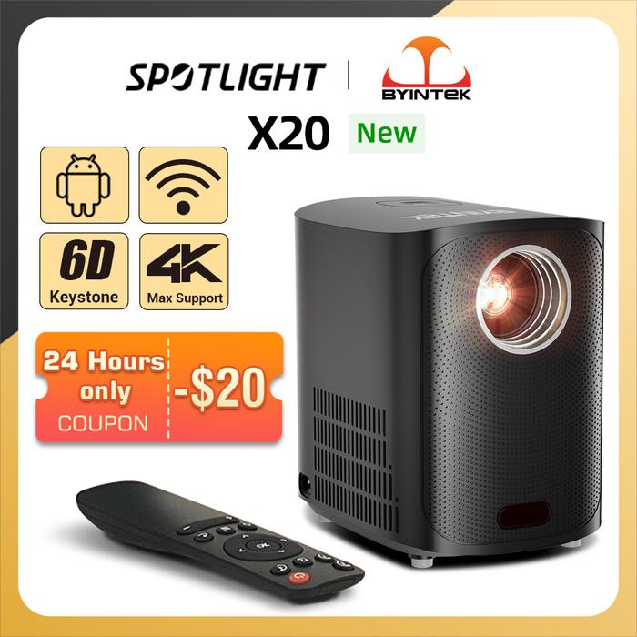 New Arrival BYINTEK X20 Portable Mini LED Smart Android Wifi Home