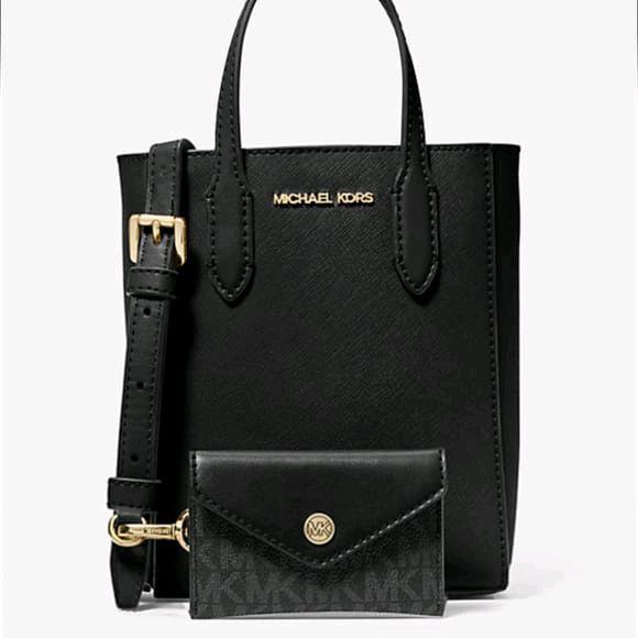 MK Tas Wanita MK Vincent Ectra Small with Card Case Hitam Tas Tangan Wanita Elegan dan Praktis Dilen