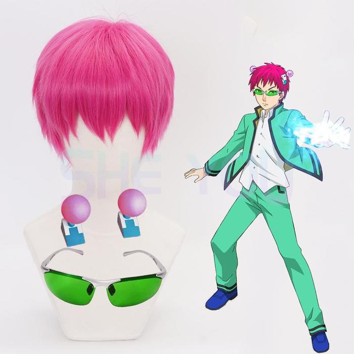 Anime The Disastrous Life Of Saiki K. Cosplay Props Saiki Kusuo Wig