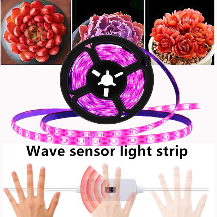 LED Grow Light Full Spectrum USB Grow Light Strip 2835 Hand Sweep