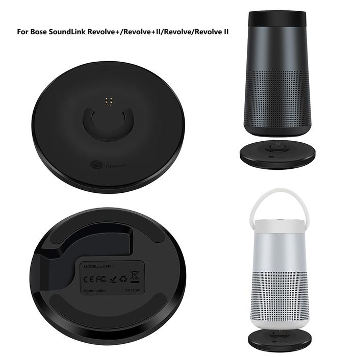 USB Charging Cradle Holder DC 5V 1.5A Charger Base for Bose SoundLink Revolve+/Revolve+ II for Bose