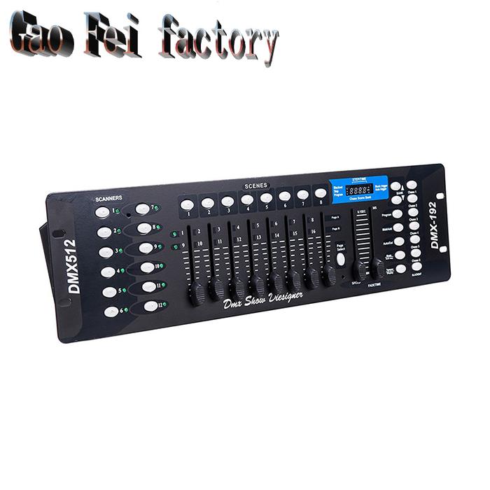 192 Dmx Controller Dj Equipment Dmx 512 Console Stage Lighting For Led Par Moving Head Spotlights RG