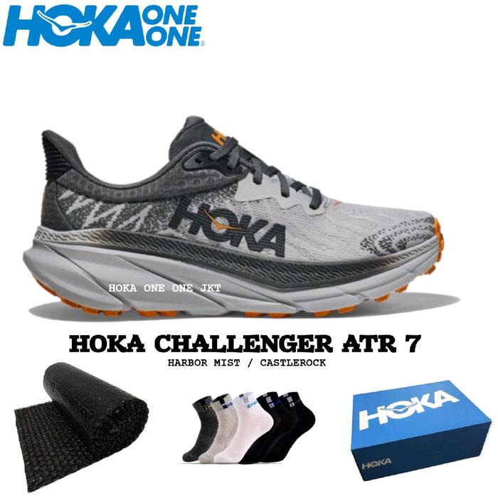 Sepatu Hoka Challenger ATR 7 Harbor Mist/Castlerock