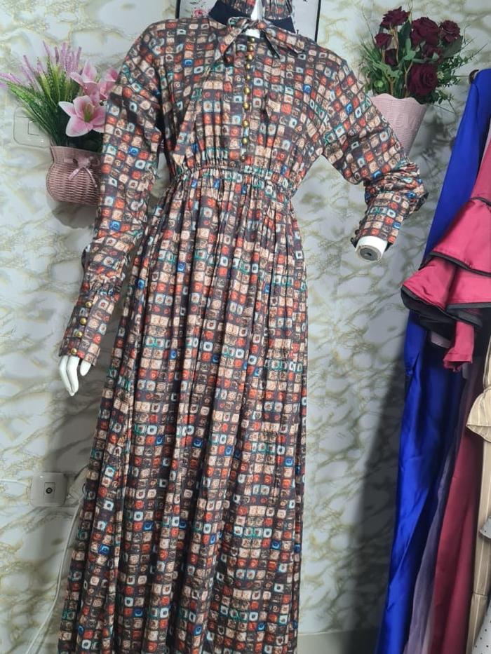 Voc Katun Shirting Italy Dress