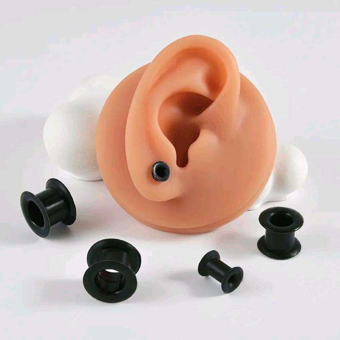 1 Pcs Piercing Earplug Silicon Earplug karet  ( Earplug Silicon) Telinga Kuping