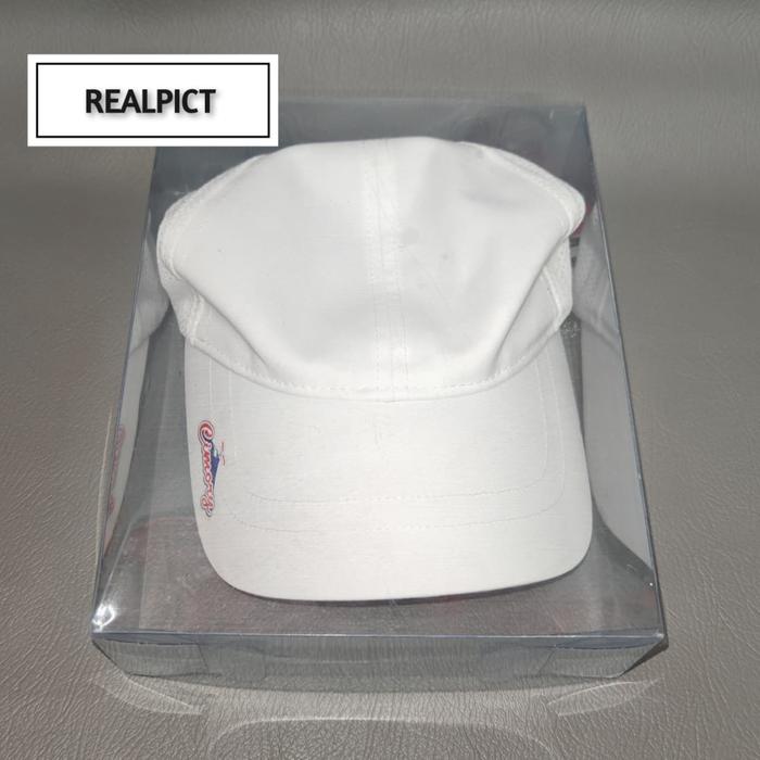 TOPI CIMORY BAHAN BAGUS PUTIH REALPICT STOCK TERBATAS