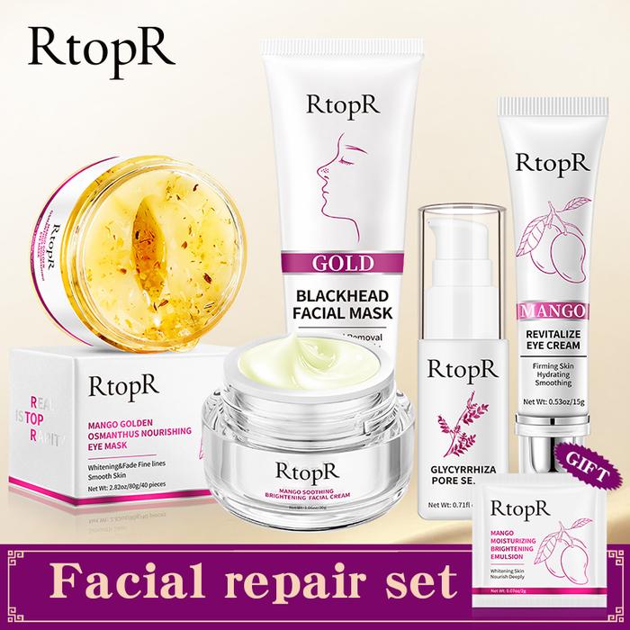 RtopR Whitening Face Skin Care Beauty Treatment Set Paket Skincare