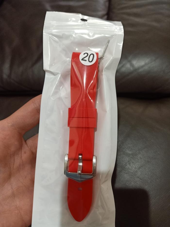 Rubber Curved Strap Tali Jam Karet Curved End