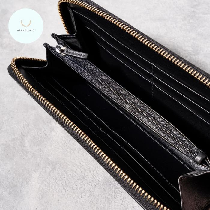 GUCCI GUCCISSIMA ZIP AROUND WALLET BLACK