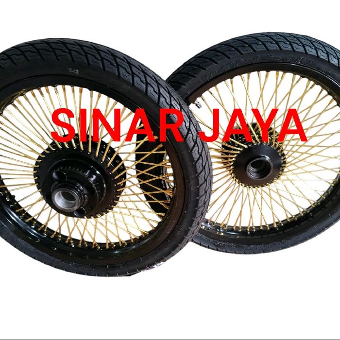 sepaket velg jari seribu ring 17 160 185 215 250 plus ban tiger primus cb150r vixio gl pro megapro t