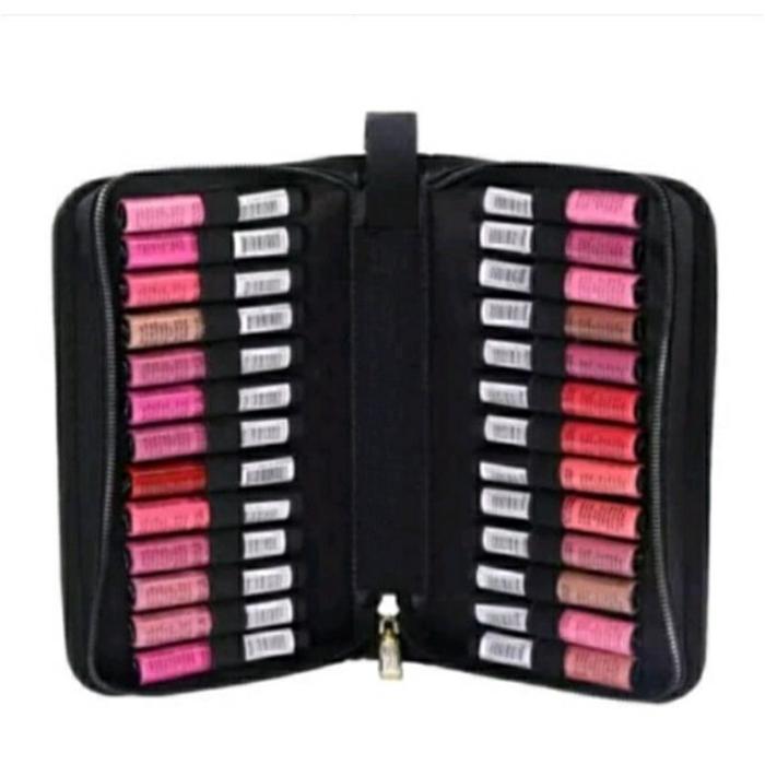 Fashion Lipstik Makeup Lipstik Tas kosmetik 26 Slot Lipstik Tas Organizer