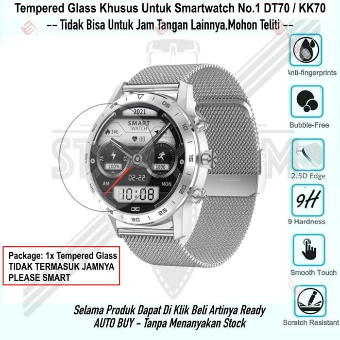 [PREMIER-W] ANTI GORES SMARTWATCH NO.1 DT70 / KK70 - BAHAN TEMPERED GLASS KACA BUKAN MIKA HIGH QUALI
