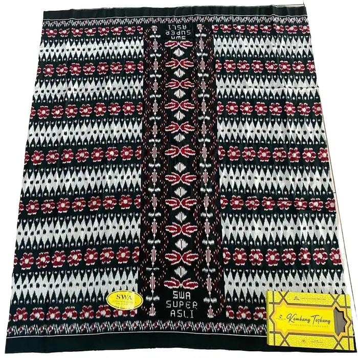 Sarung Goyor SWA Kembang dengan Motif Bunga Indah - Kain, Muslim, Wanita, Dewasa, Mewah, Santri