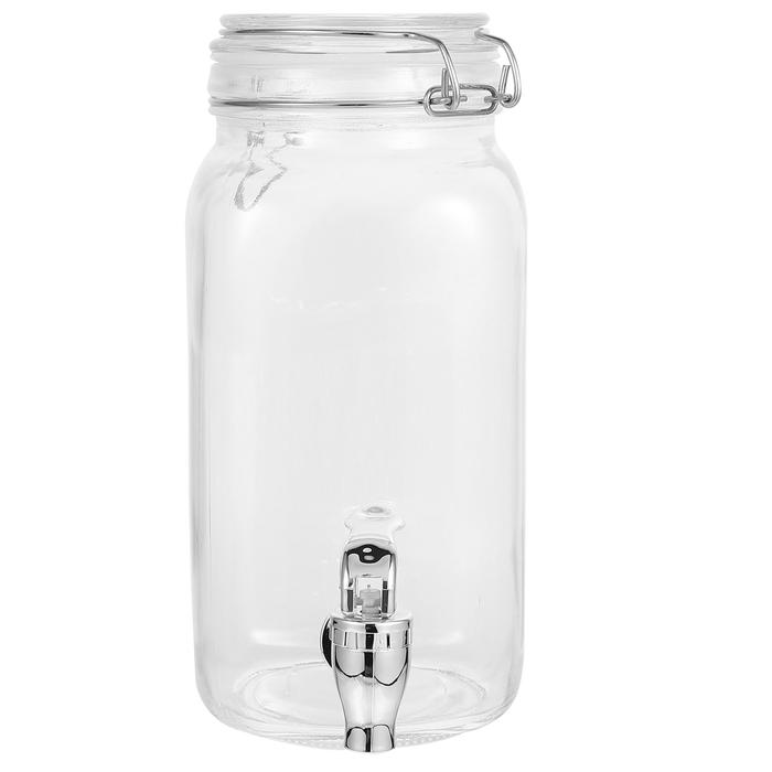 Dispenser Glass Drink Beverage With Jar For Barrel Lemonade Juice