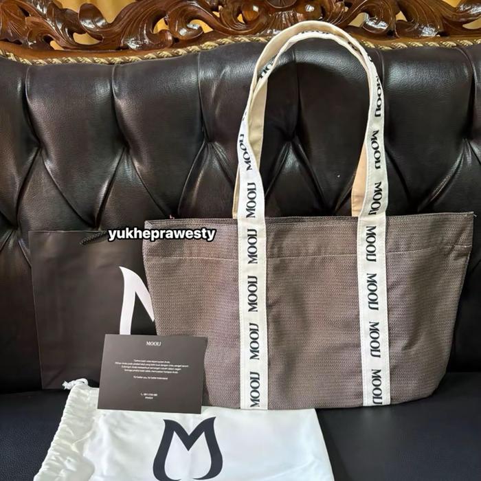 Ariel Canvas Totebag Mooij Moss Grey