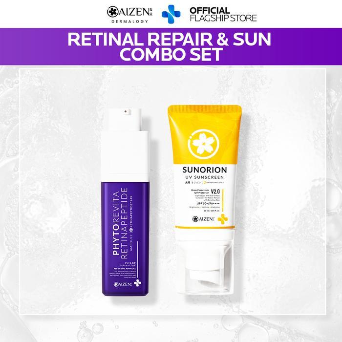 Terbaru Aizen - Retinal Repair & Sun Combo Set Facial