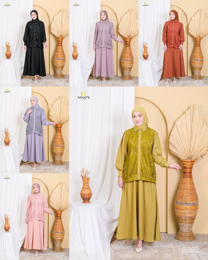 Ninos set rok - setelan rok by Ninos / Asfira set by ninos / Setrok Ninos / Ninos Original / ninos t