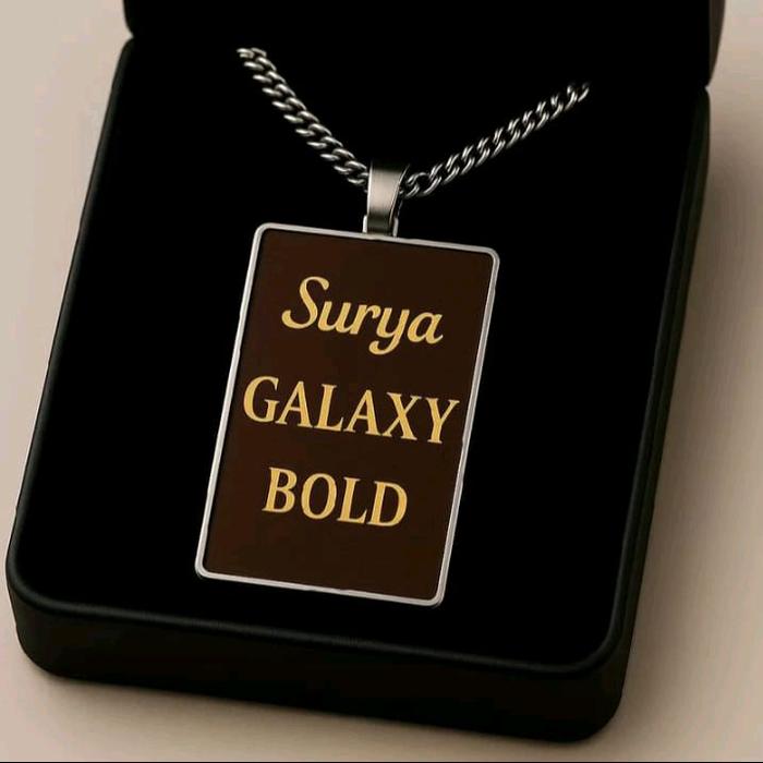 surya galaxi bold asesoris kalung nama inisial SG dengan desain ekslusif