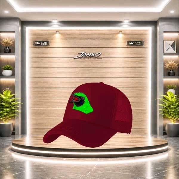 Topi Trucker / Jaring Pria Wanita Sablon Cak Ijo Keren